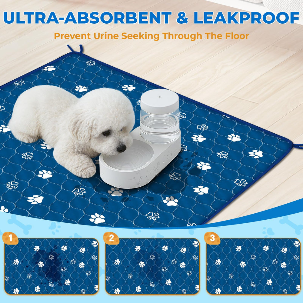 Fostanfly tapis-pipi antidérapant quatre couches pour chiens et chats.