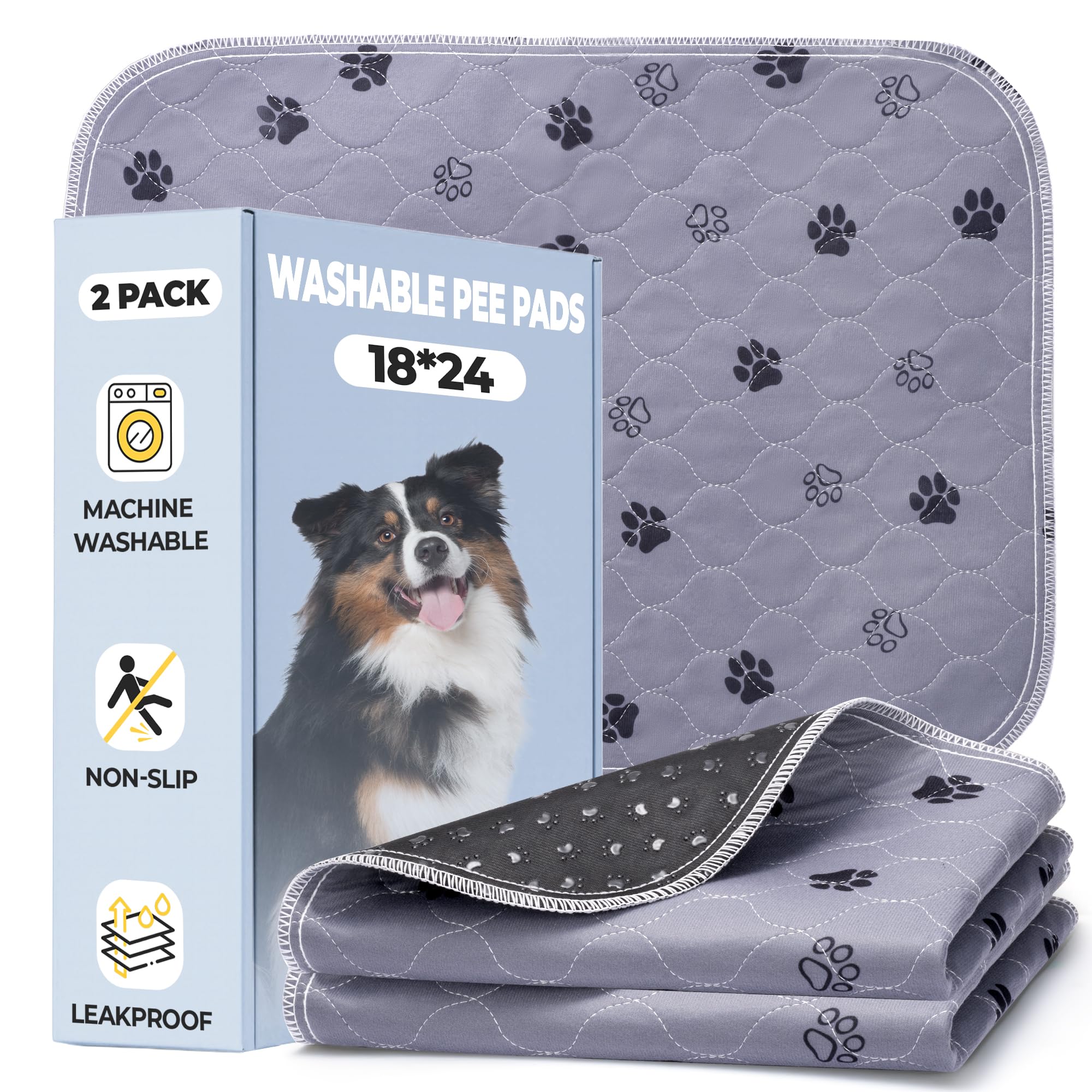 Fostanfly tapis-pipi réutilisable 18x24 – absorption efficace et douceur.