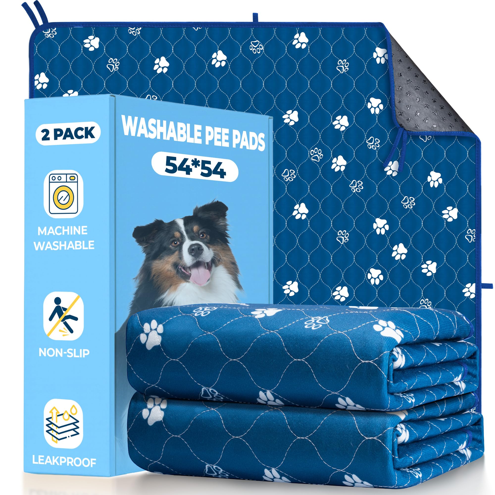 Tapis Fostanfly réutilisable bleu 54x54, idéal pour l'entraînement.