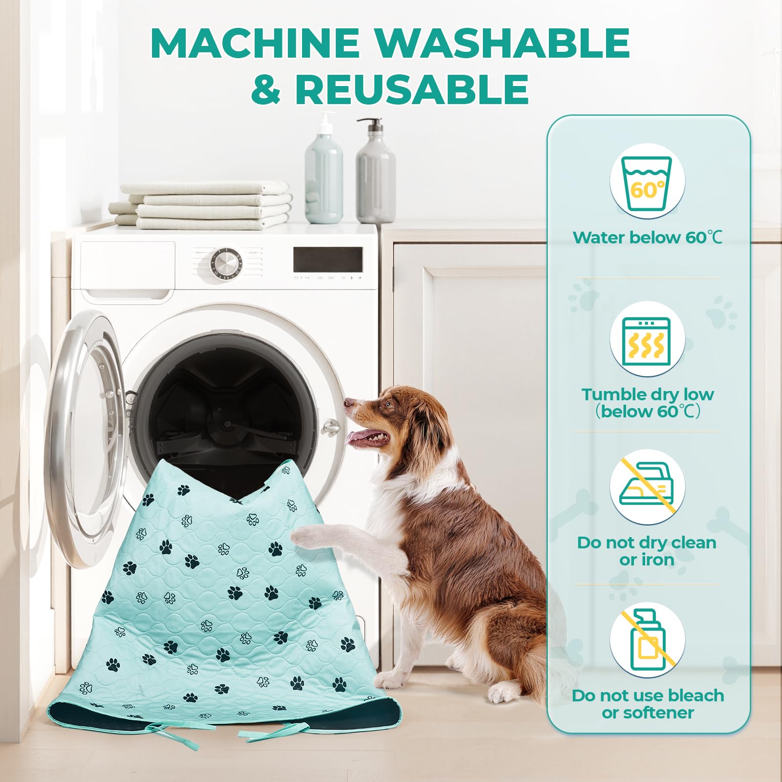 Tapis-pipi Fostanfly ultra-absorbant, garde le sol propre