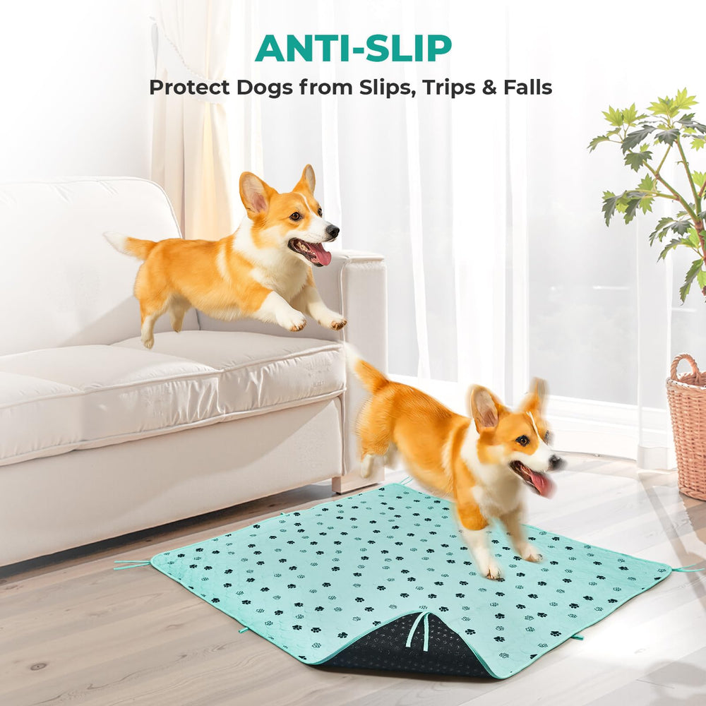 Tapis potty Fostanfly livré avec 8 lanières pour fixation.