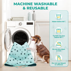 Tapis potty Fostanfly 4 couches pour absorption et sécurité.