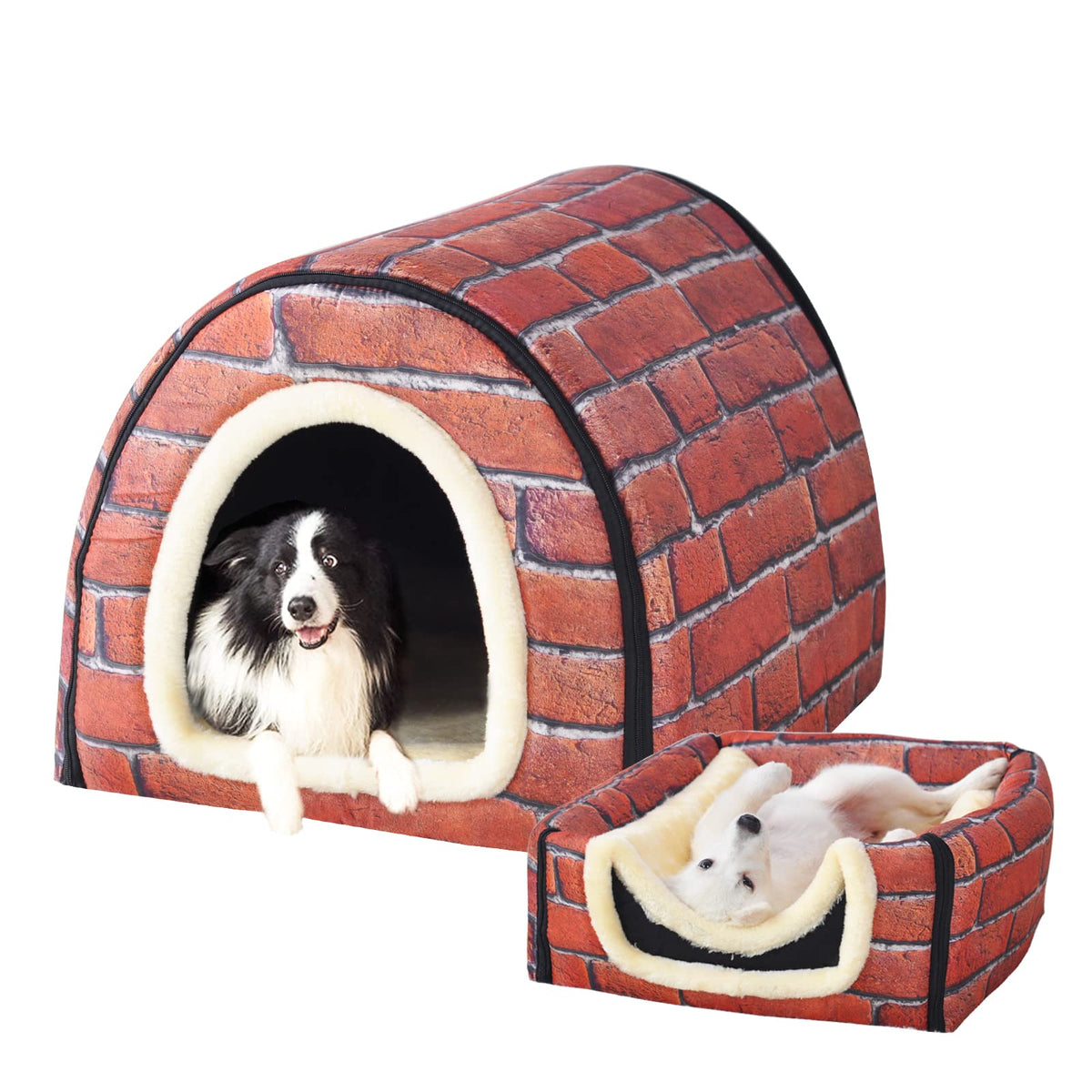 FOUIYIUTU lit-chien: maison douillette offrant repos chaleureux et sûr.
