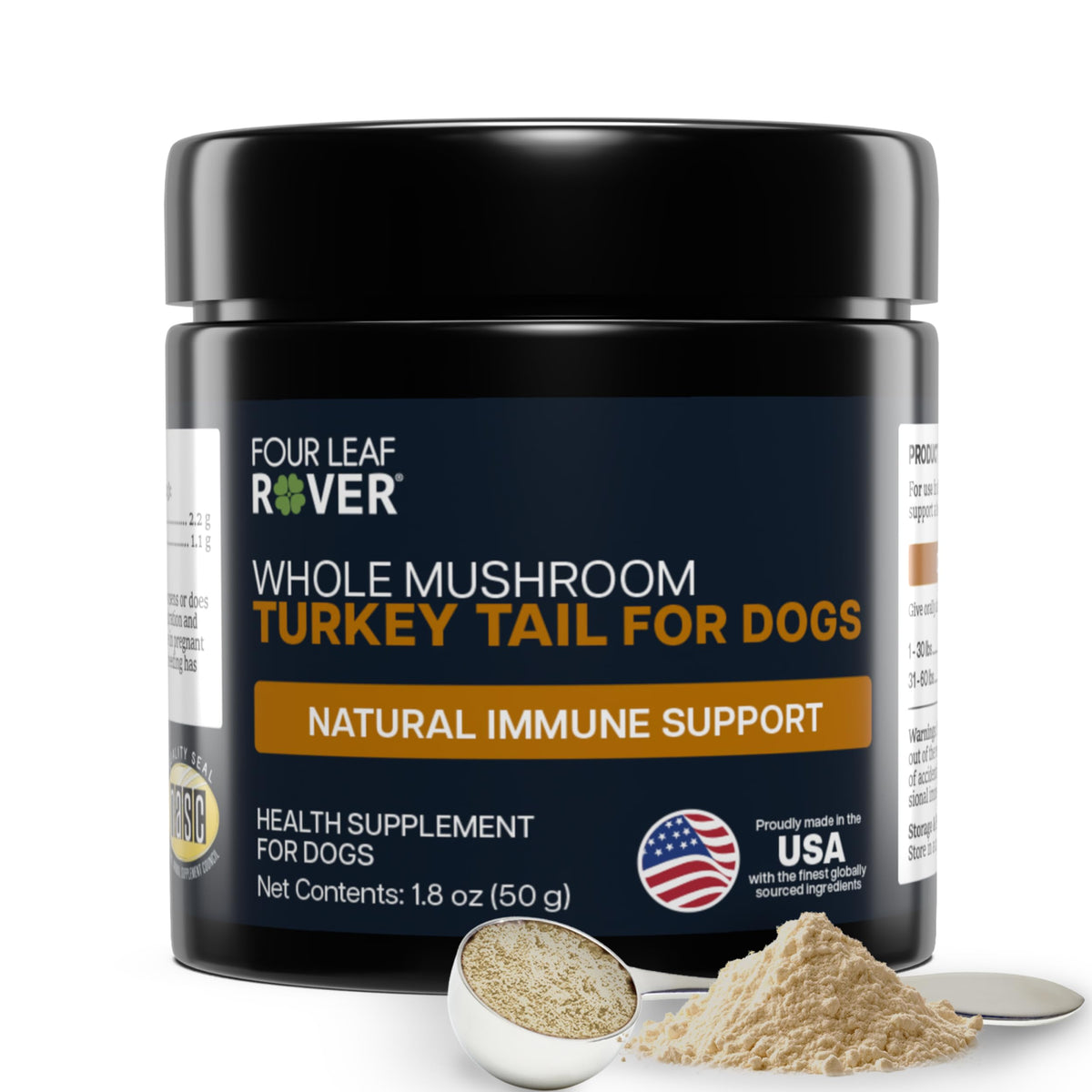 FOUR LEAF ROVER queue-de-dinde – Bouteille: soutien immunitaire doux pour chiens