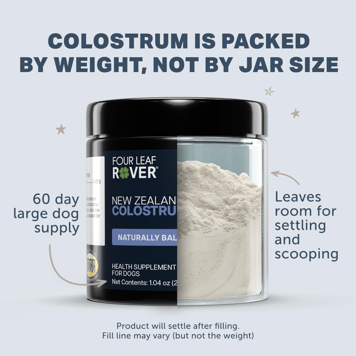 FOUR LEAF ROVER Colostrum - soutien digestif et muqueuse intestinale.