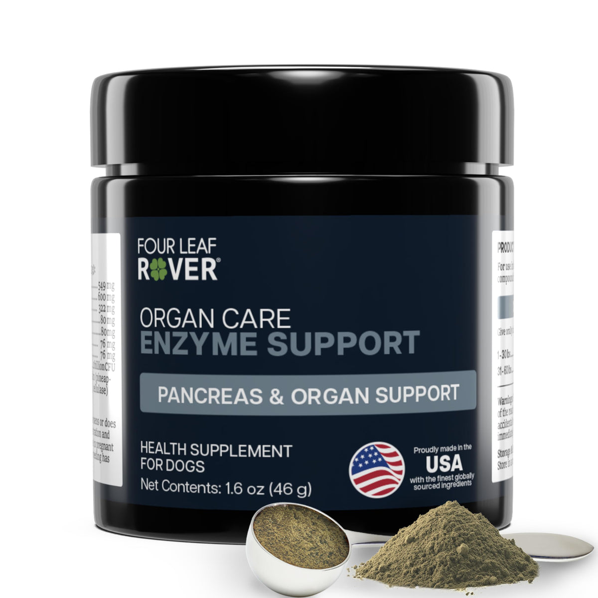 Bouteille Four Leaf Rover Digest prête à l’emploi pour le soutien digestif du chien.