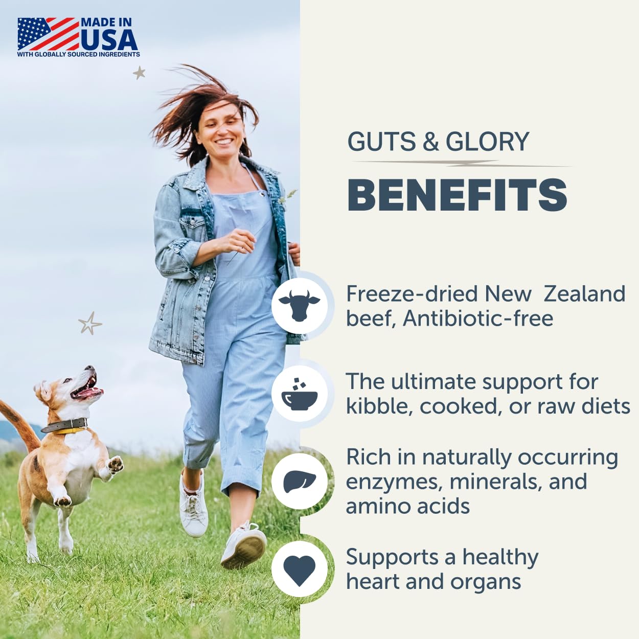 Four Leaf Rover Guts & Glory rein : variété organes pour enrichir l'alimentation.