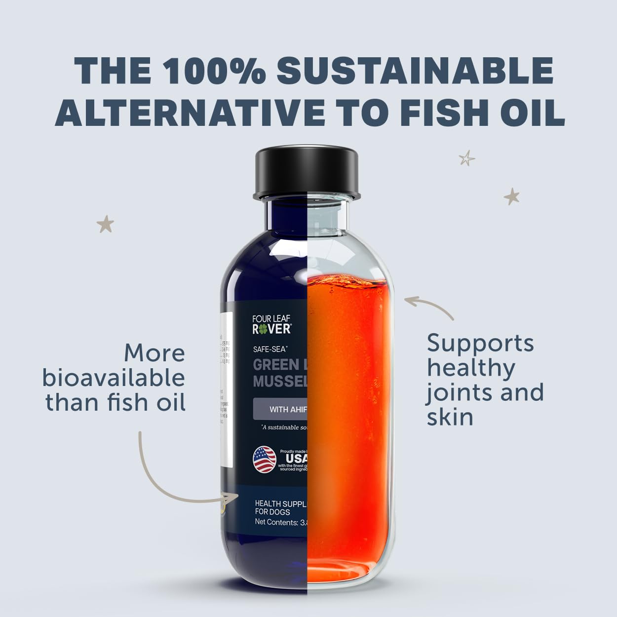 Safe-Sea: astaxanthine incluse pour pelage éclatant et protection.