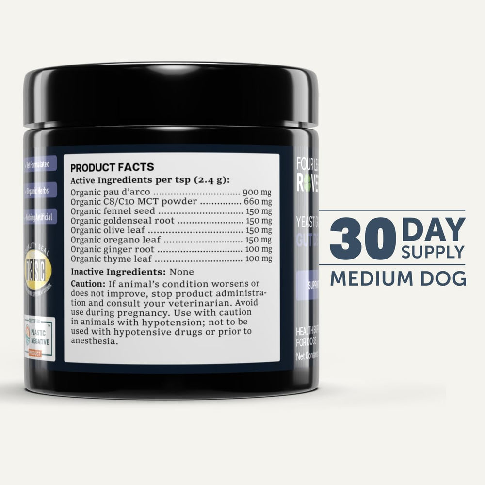 Yeast Guard Four Leaf Rover – contribue au confort du chien lors des activités quotidiennes