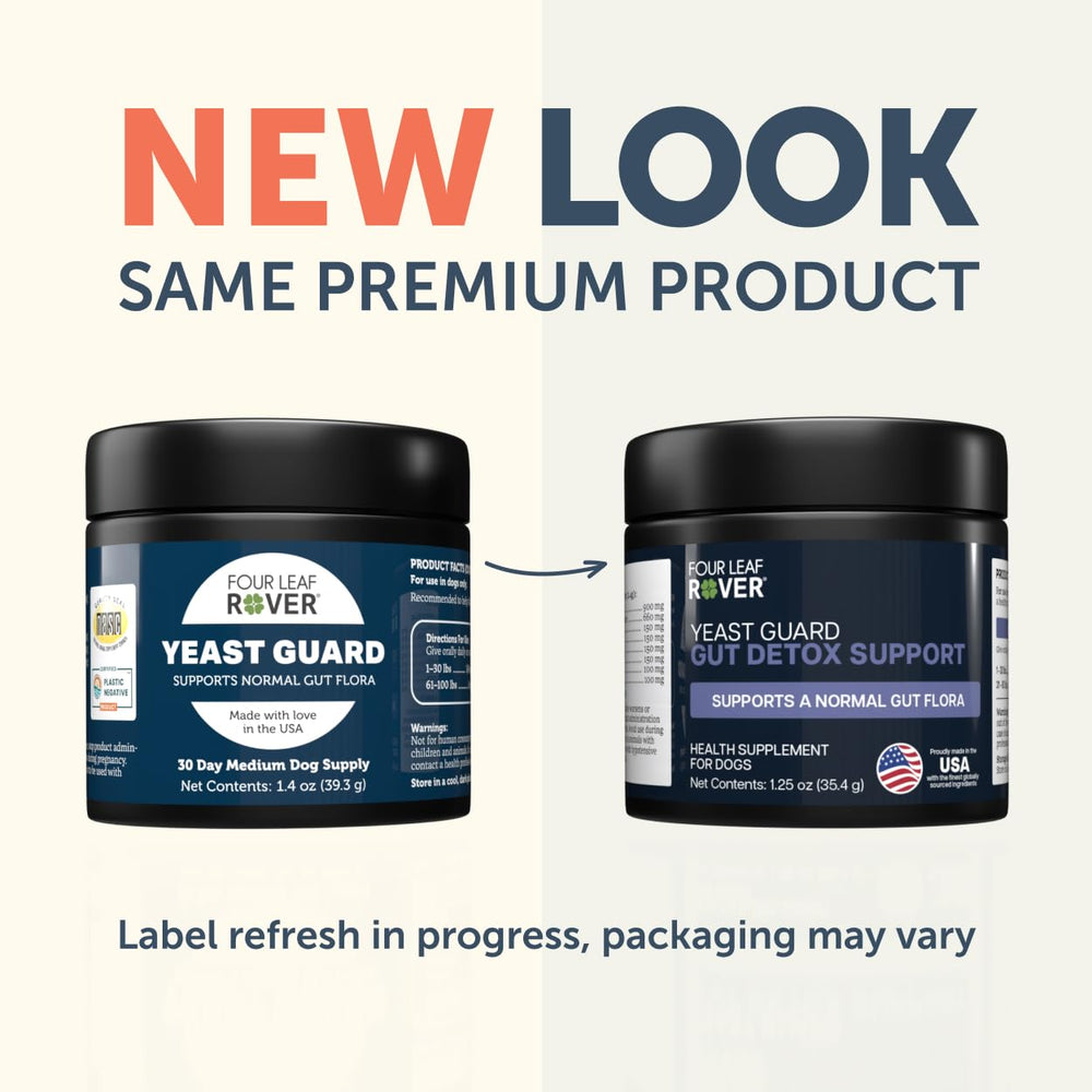 Yeast Guard Four Leaf Rover – mélange bio visible, soutien doux pour les pattes