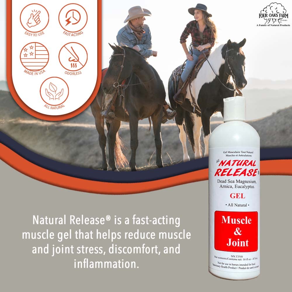 Bouteille de liniment prêt à l’emploi sous la selle Four Oaks.
