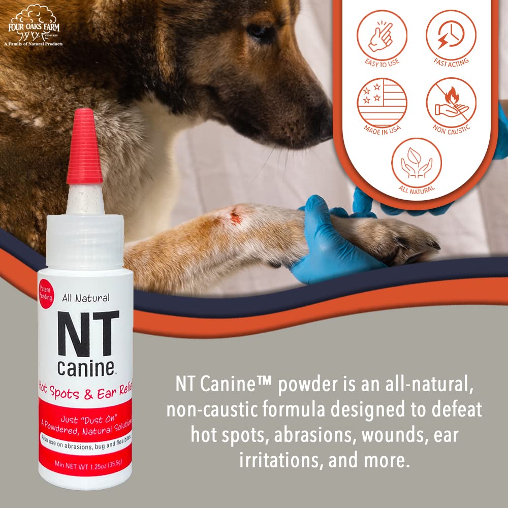 NT Canine Poudre Seche – application simple sur zone inflammatoire pour soulager rapidement.