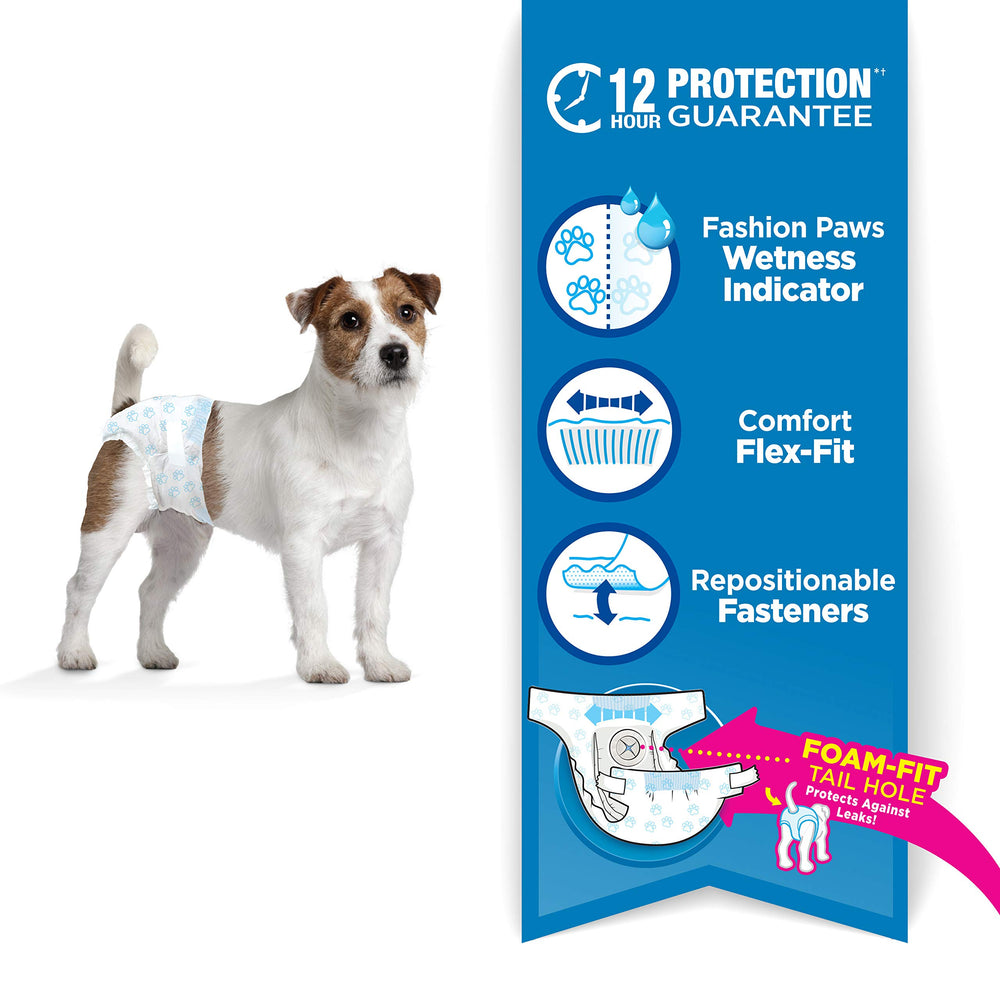 Four Paws Wee-Wee ouverture pour queue adaptée assure un ajustement confortable