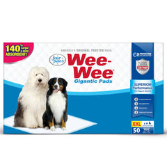 Tapis-pipi grand format Four Paws Wee-Wee pour grands chiens, couverture maximale.