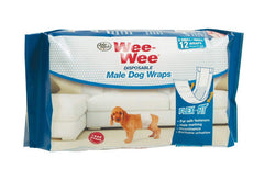 Wrap Four Paws Wee-Wee pour chien mâle XS-Small offrant confort et ajustement sûr.