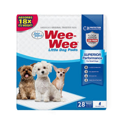 Four Paws Wee-Wee tapis petit chien, absorbant, dimensions 16,5 x 23,5 cm