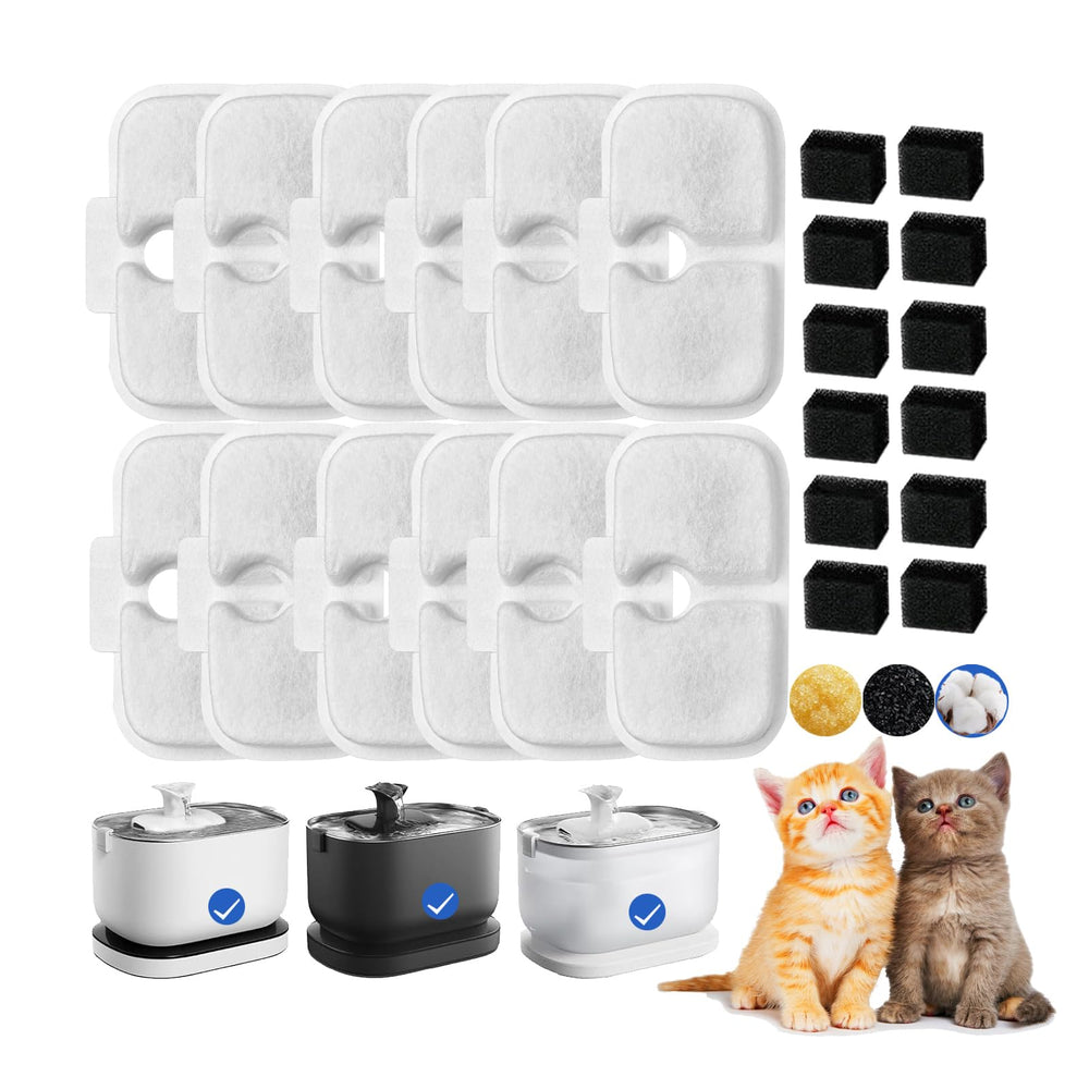 Filtre FourHarvest pour fontaine chat Dockstream PLWF005, filtration efficace des cheveux