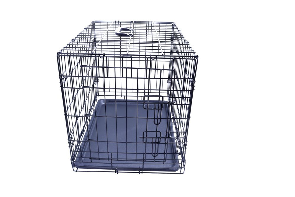 FOURPAW cage chien métal pliable, dimensions 24 x 16,7 x 19 pouces.