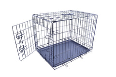 FOURPAW cage chien métal pliable porte-simple, usage quotidien.