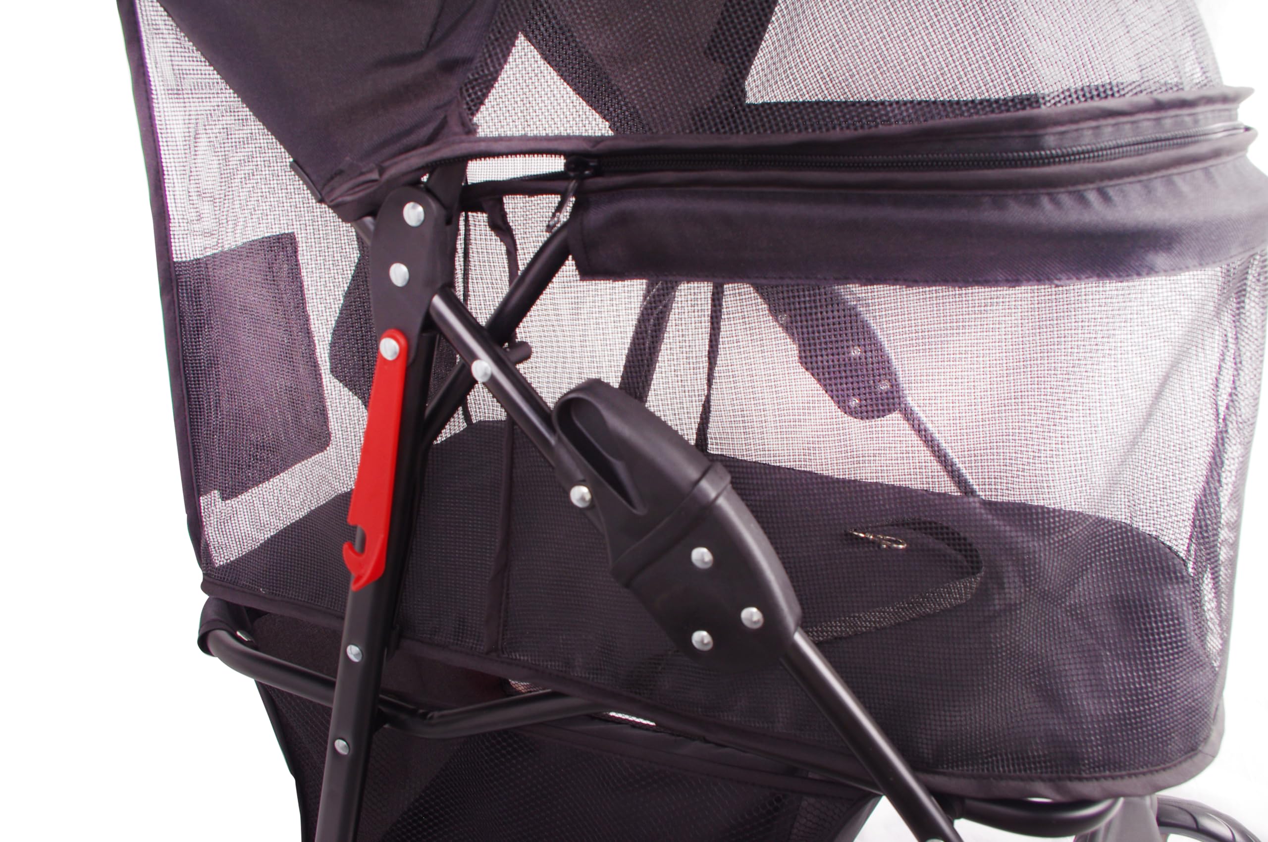 Poussette FOURPAW Maille nylon respirante et robuste pour l’enclosure.