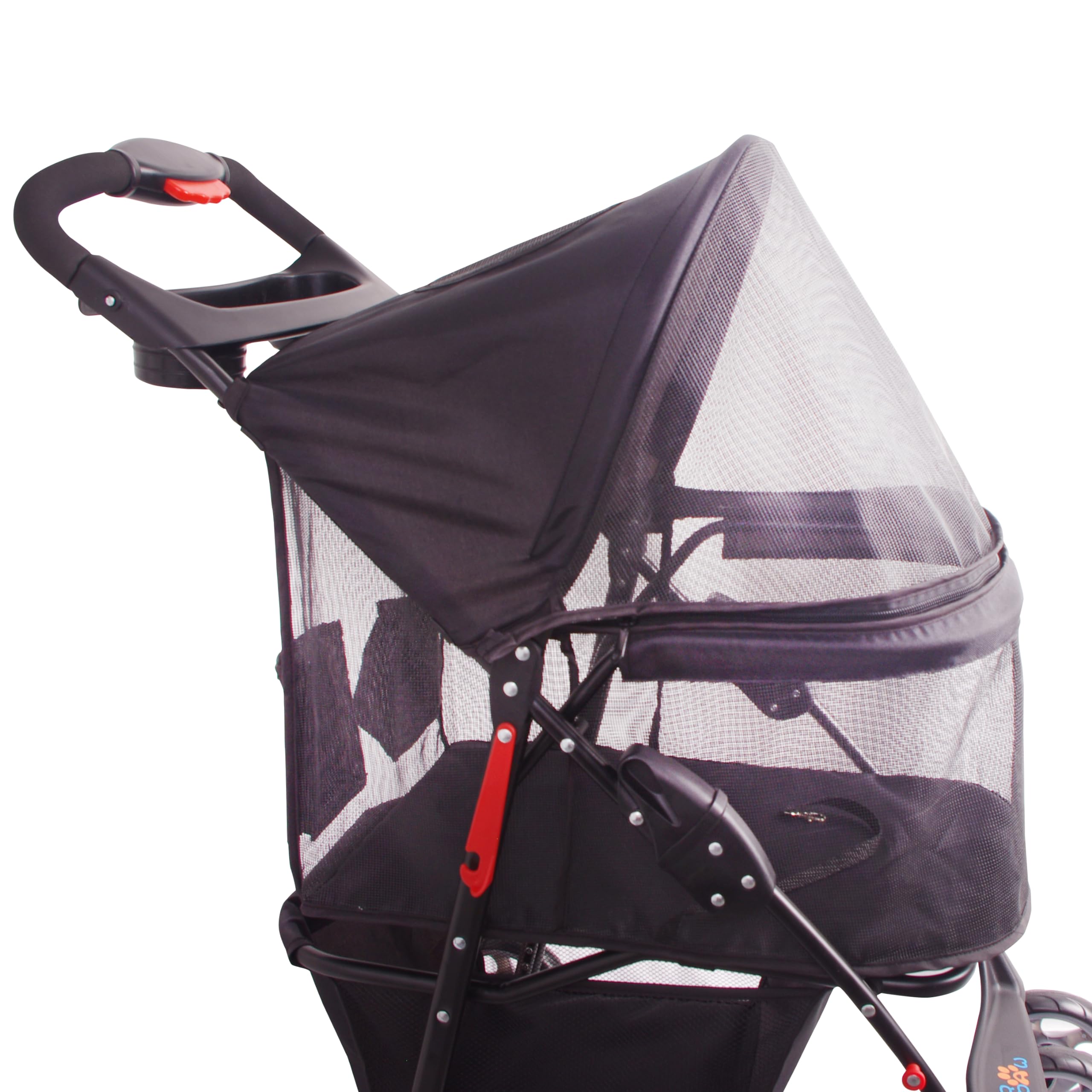 Poussette FOURPAW Tissu 600D imperméable pour la protection contre la pluie.