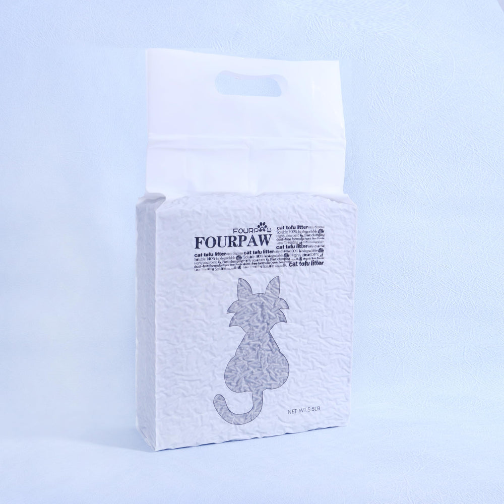 FOURPAW Tofu Litière Pellets 2 mm Absorbants pour absorption rapide