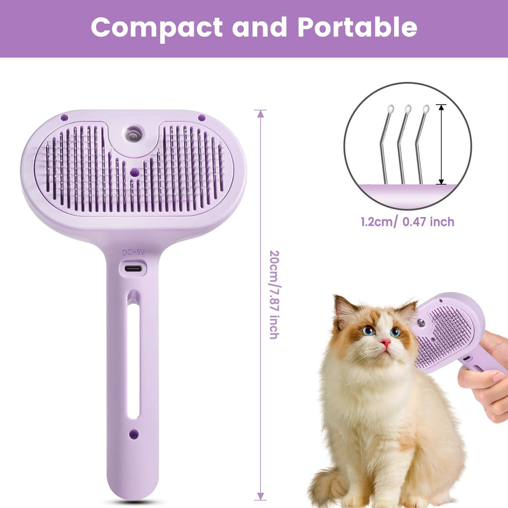 FourSeas Brosse Materiaux Durables Chat: ABS et acier inox robuste.