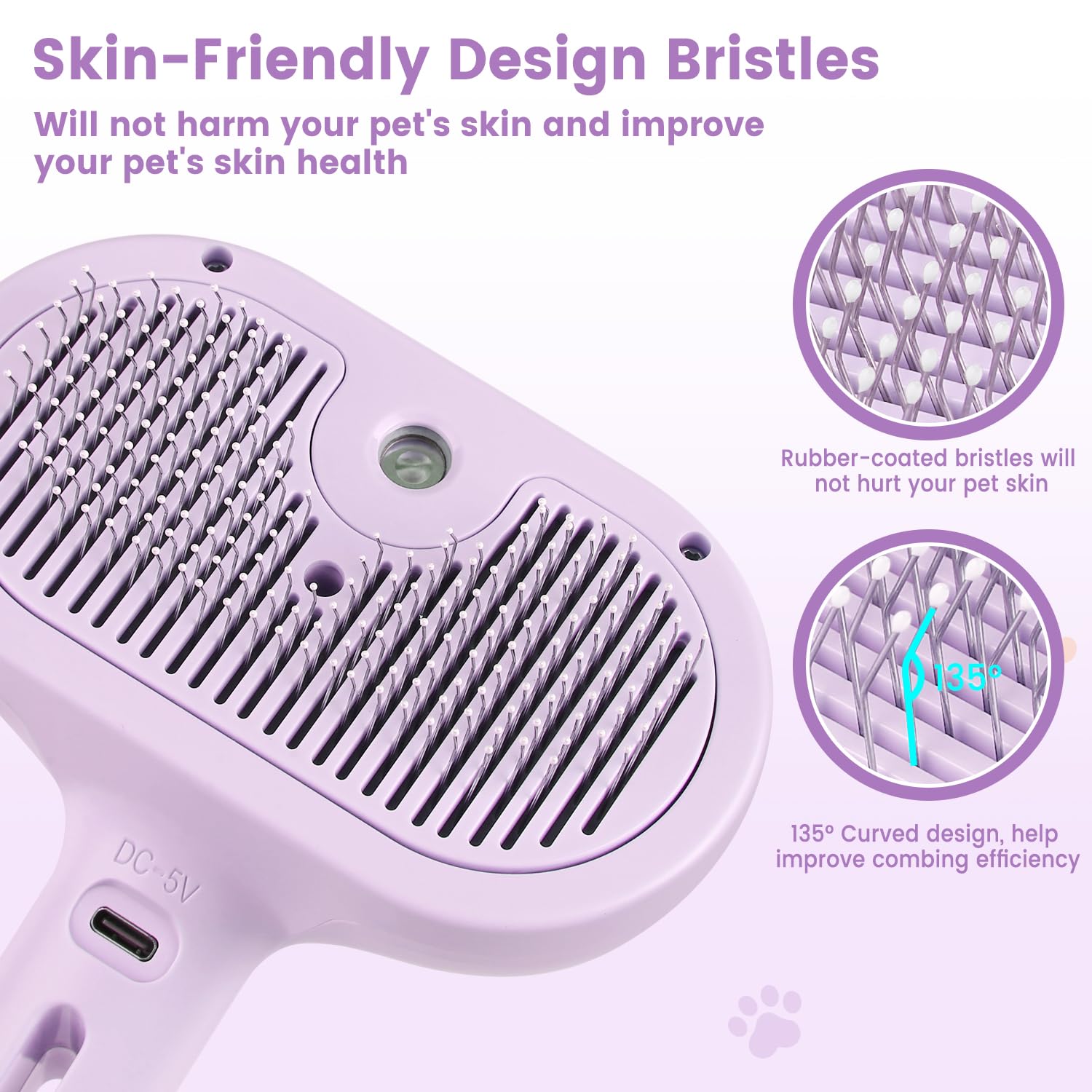 FourSeas Brosse Nettoyage Auto Chat: nettoyage simplifié après le brossage.