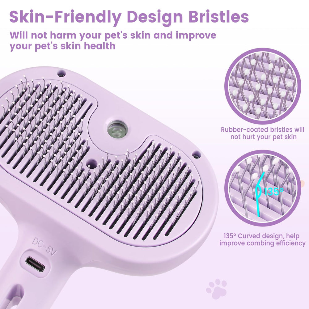FourSeas Brosse Nettoyage Auto Chat: nettoyage simplifié après le brossage.