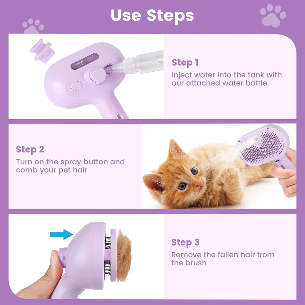 FourSeas Brosse Poids Plume Chat: légère et facile à transporter.