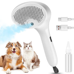 FourSeas Pet Steam Brush – vue générale pour chiens et chats avec démonstration.
