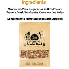 Cuillère à dose Fowl Treats Solstice pour prélever facilement une portion quotidienne.