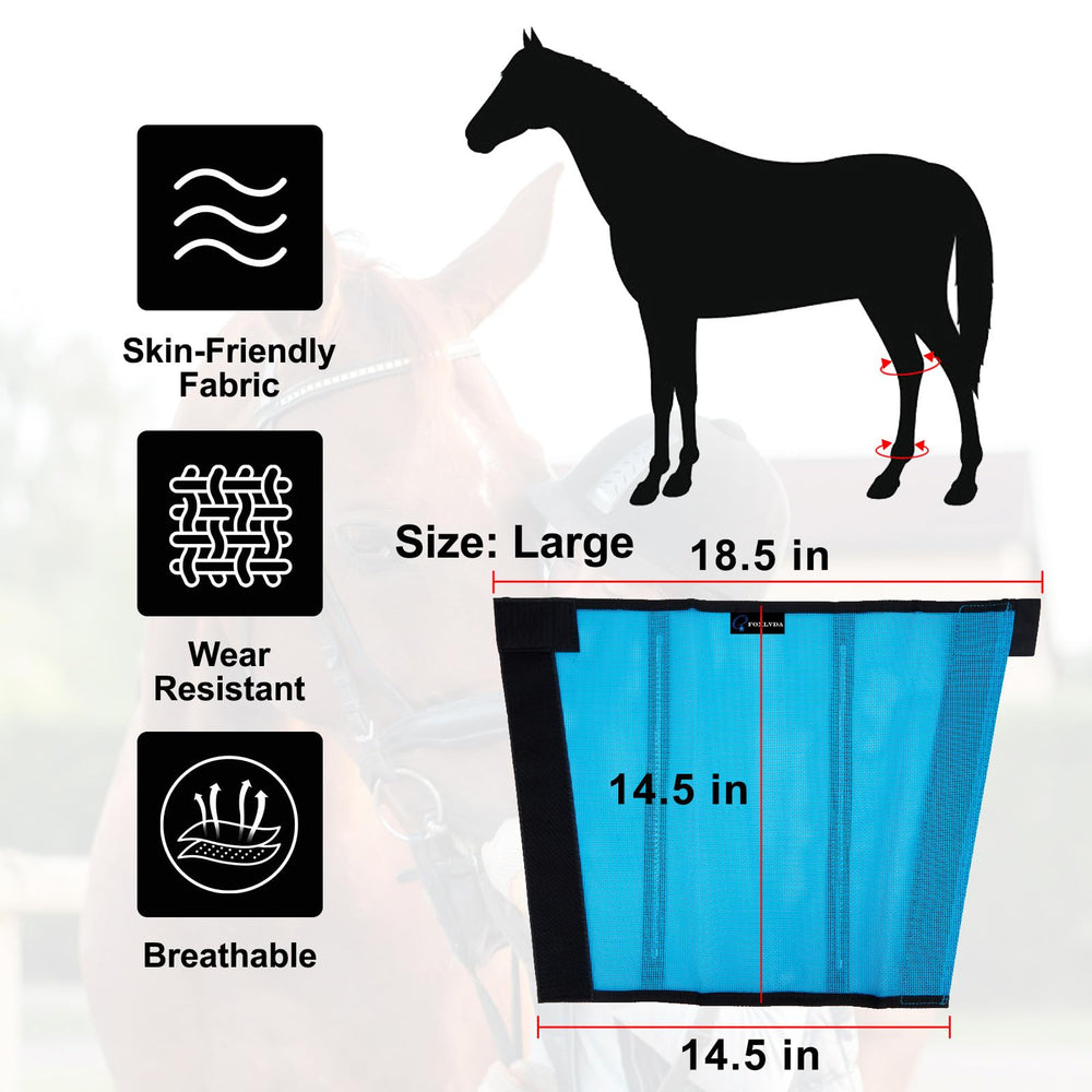 FOXLVDA Bottes avec maillage respirant pour chevaux, favorisent la circulation et le confort