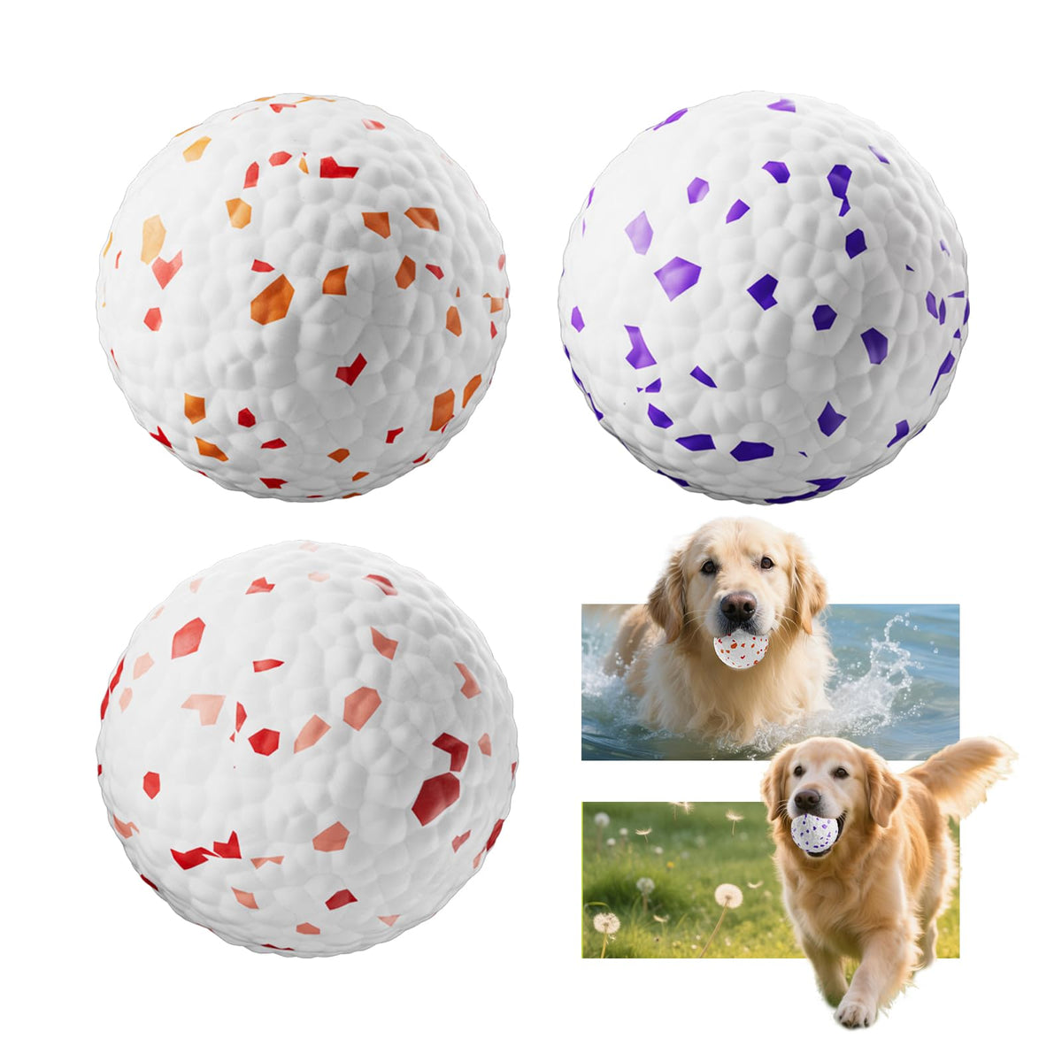 Ball FOXMM E-TPU pack 3 pour jeux interactifs et récupération