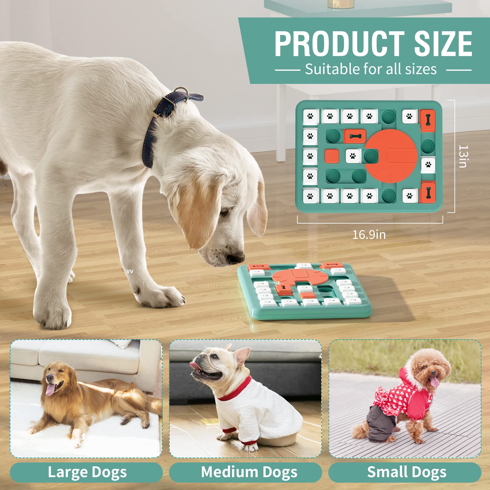 FOXMM puzzle chien avec pieces non amovibles pour plus de securite.