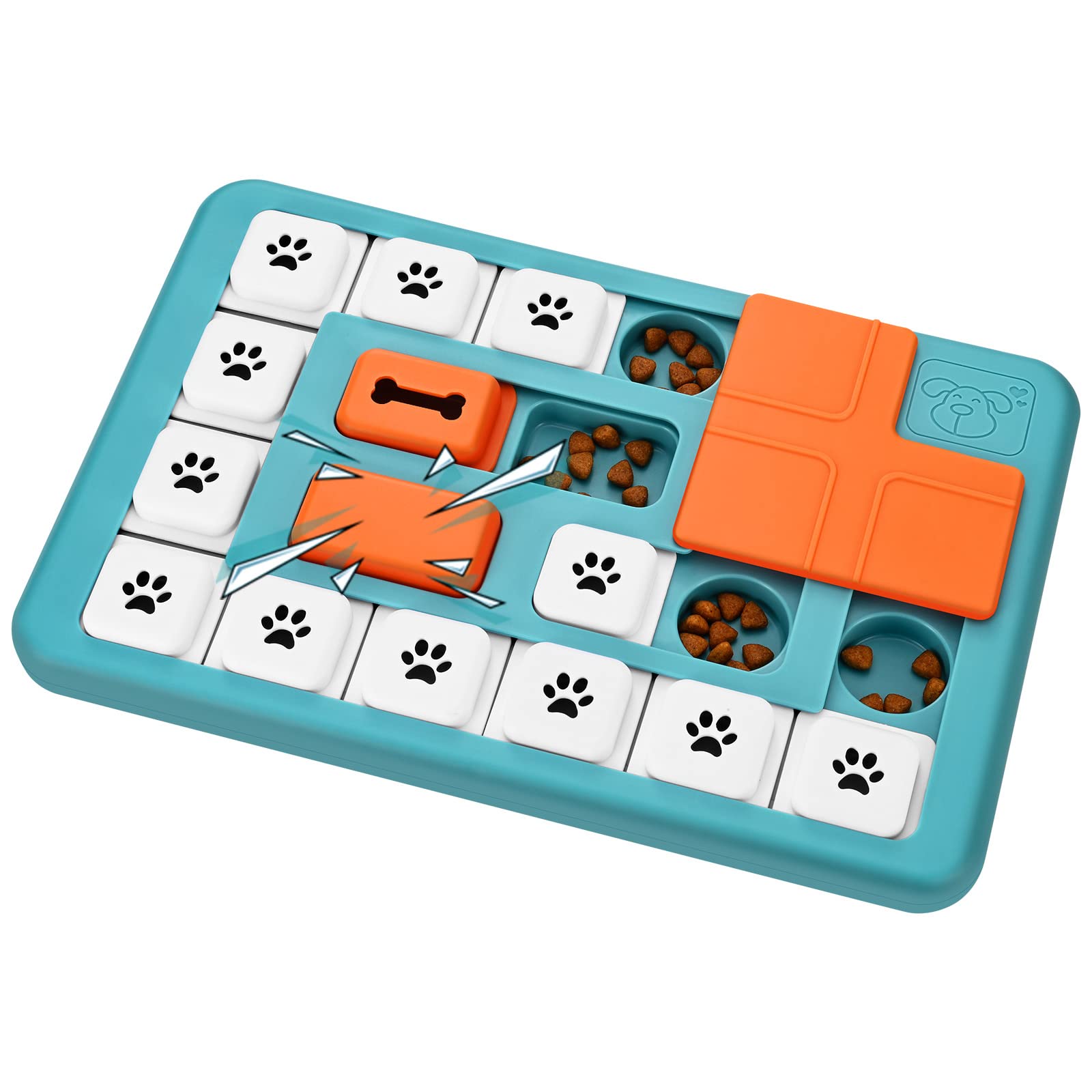 FOXMM jouet puzzle chien interactif stimule mentalement le chien pendant le jeu
