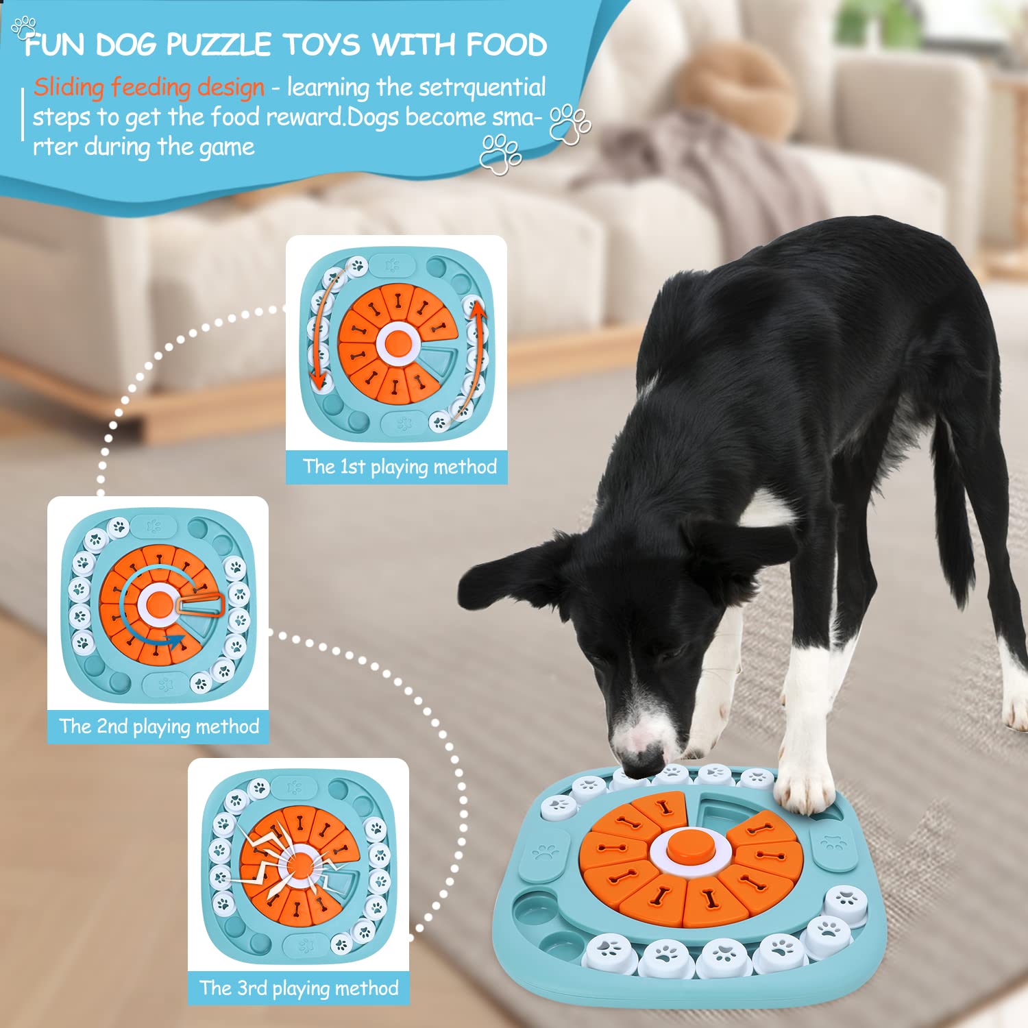 FOXMM jouet puzzle chien stimulation mentale pendant l'entraînement ludique