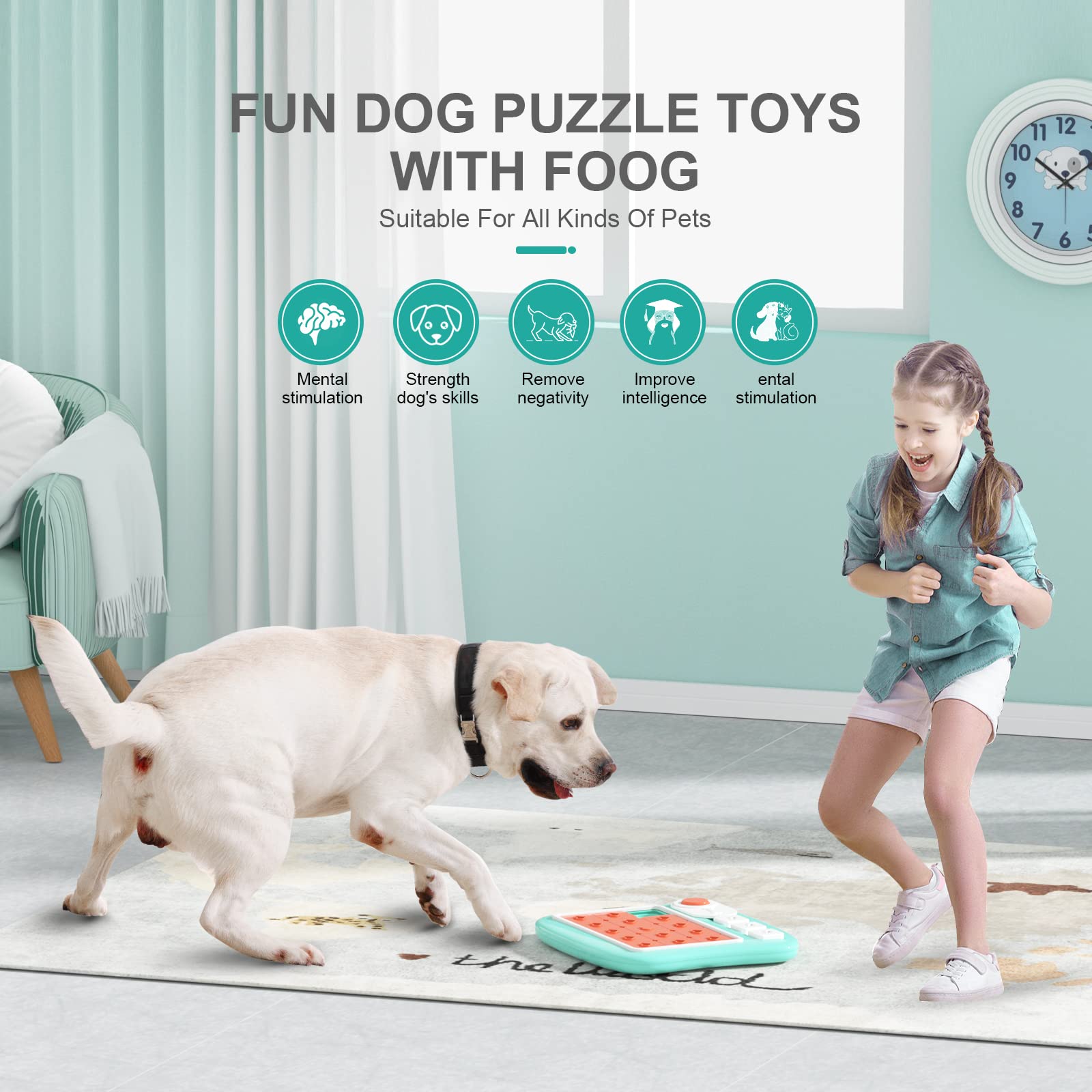 FOXMM JOUET PUZZLE CHIEN TAILLES VARIEES convient a tous les chiens.
