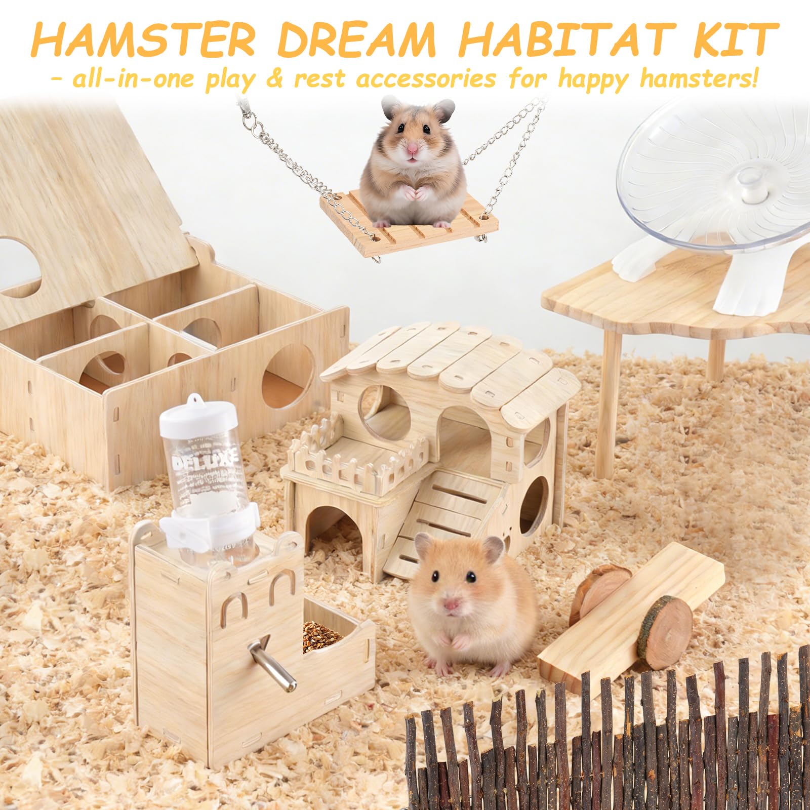 Foxtell plateforme hamster: zone d’escalade additionnelle pour activité physique.