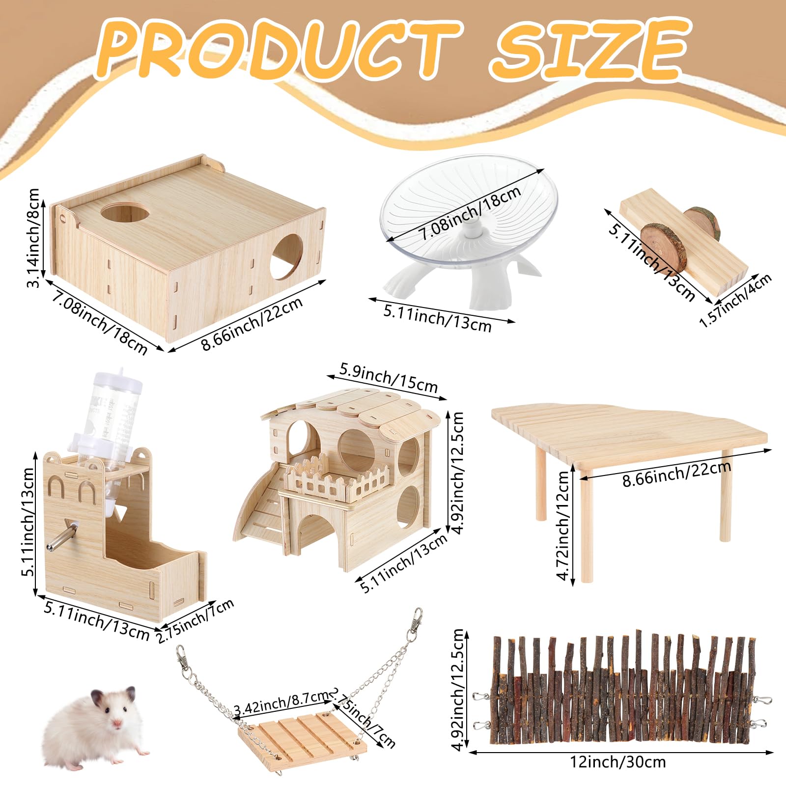 Foxtell roue silencieuse hamster: exercice calme et sûr pendant la nuit.