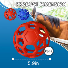 Jouet d'alimentation Foycow balle de foin, encourage l'exercice en paddock.