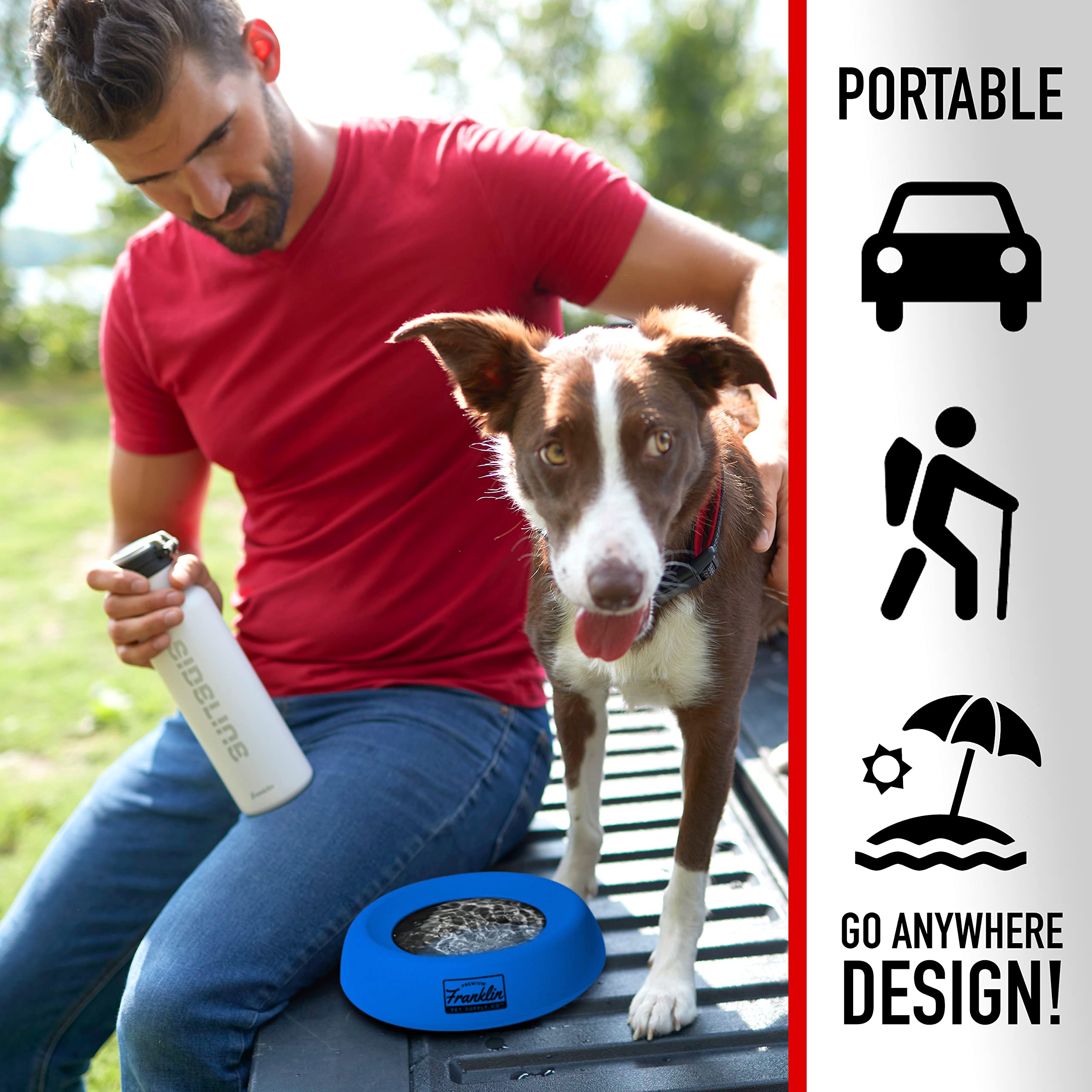 Bol design voiture portable Franklin 27oz – facile à emporter.