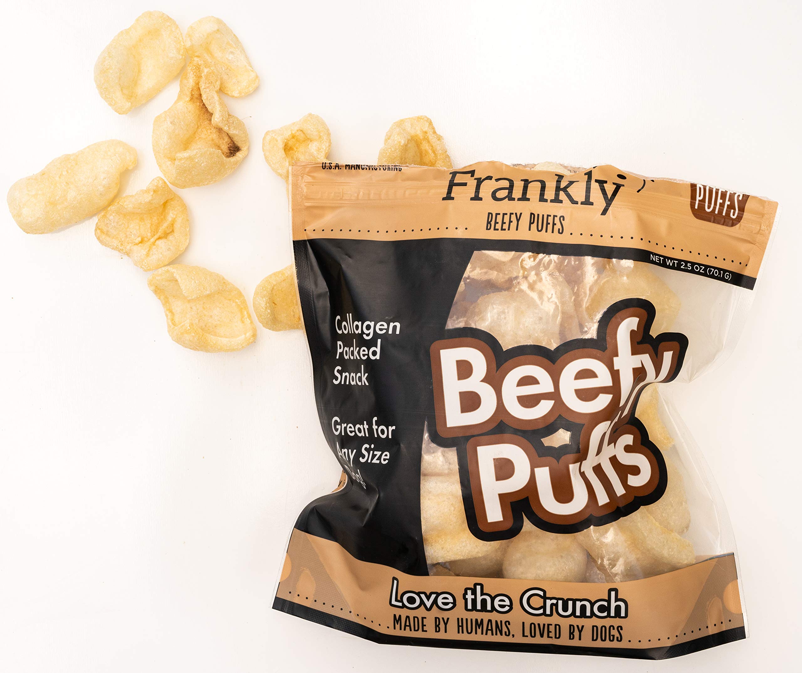 Savoureuse récompense Frankly Beefy Puffs: sac refermable pratique pour les déplacements