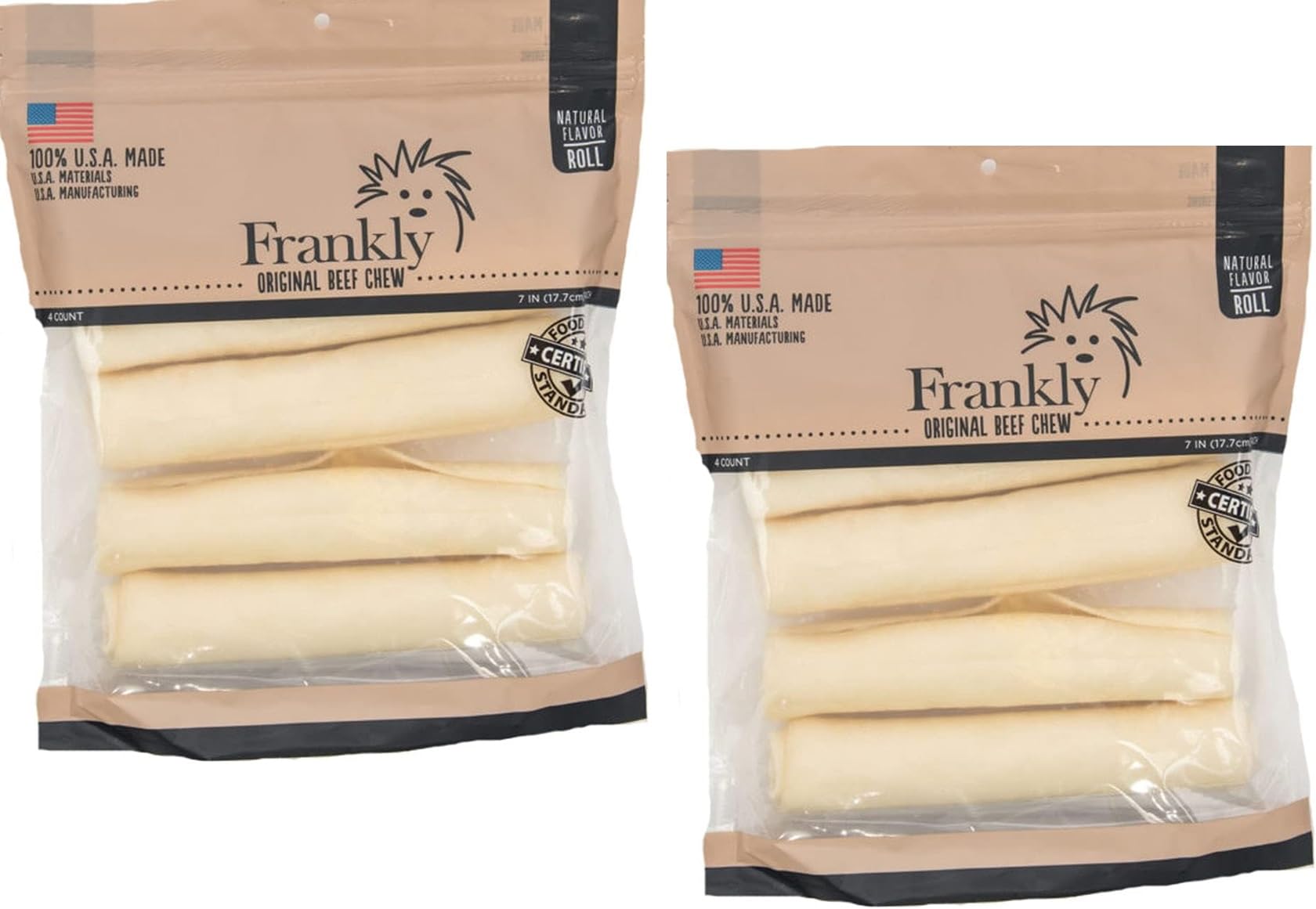 Frankly emballage des rouleaux boeuf naturel, pratique pour le rangement.