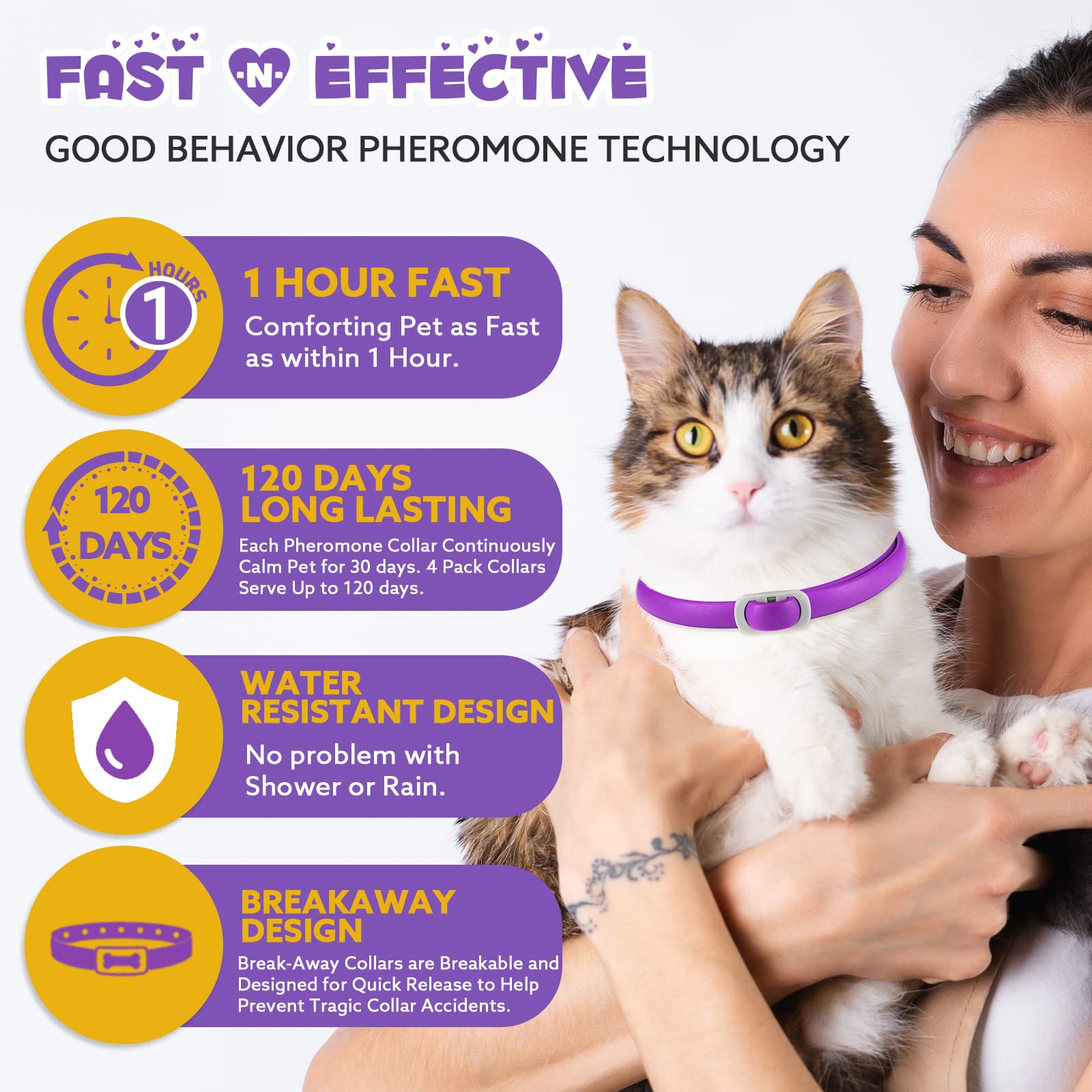 Collier FRDUGA amovible et réglable pour chat.