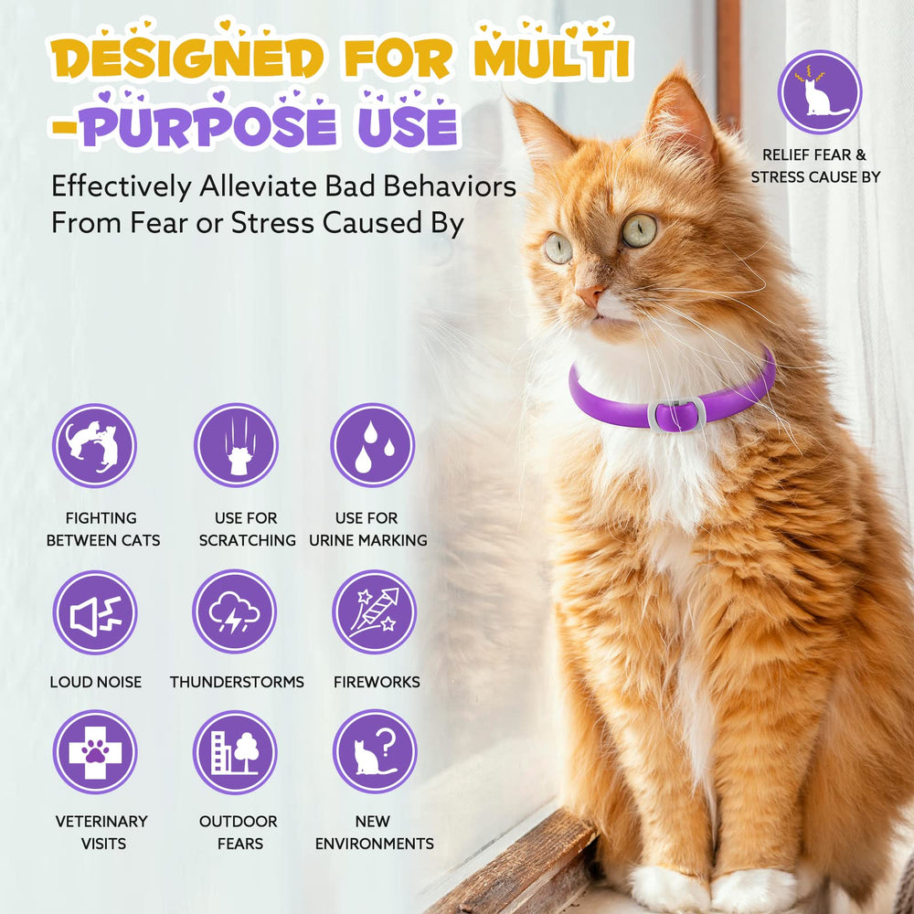 FRDUGA collier apaisant pour chat, effet rapide en 1 heure.