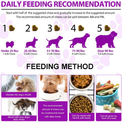 FRDUGA bouchées glucosamine, soutien articulation pour chien actif