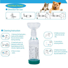 Free-space Chat Inhalateur Spacer avec indicateur de respiration pour optimiser l administration.