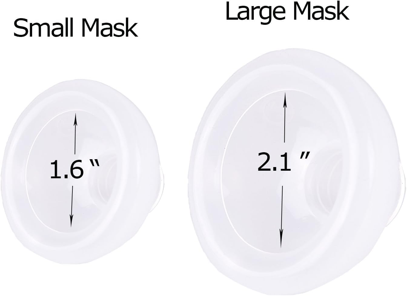 Free-space Chat Inhalateur Spacer masque grand pour chats plus lourds.