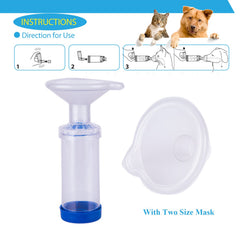 Free-Space inhalateur spacer montre le masque petit pour chat, offrant confort et ajustement.